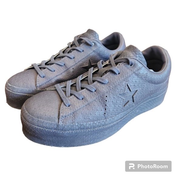 Converse One Star Platform Ox - Carbon - Picture 7 of 11